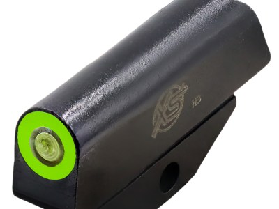 XS Sights SWRV001P4 Standard Dot Front Green Tritium/Black Oxide Frame, Fits S&W Bodyguard