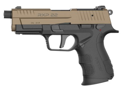 Retay USA RXP22BLKFDES13TH RXP 22 LR 13+1 4″ Threaded Barrel, Flat Dark Earth Cerakote Optic Ready/Serrated Slide, Black Cerakote Polymer Frame w/Accessory Rail, RMR/RMSc Footprint