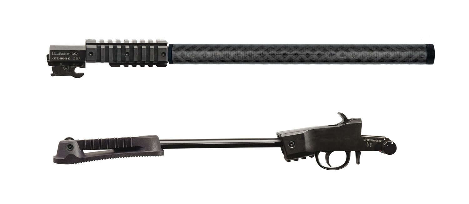 Chiappa Firearms 500281 Little Badger  22 LR 12+1 16.50″ Threaded Carbon Fiber Shroud Barrel