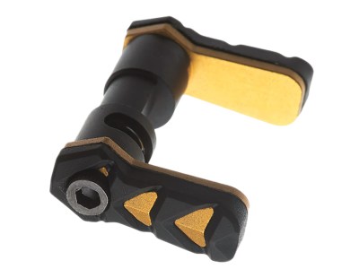 Tyrant CNC TDSSARGOLD Safety Selector Nexgen AR-15 Gold Aluminum/Rubber