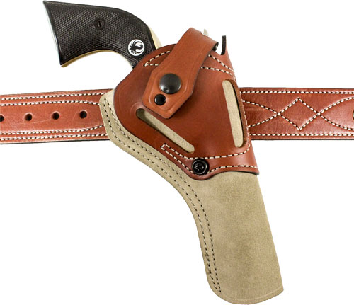 DESANTIS WILD HOG HOLSTER LTHR – AMBI RUGER SINGLE SIX 5.5″ NAT