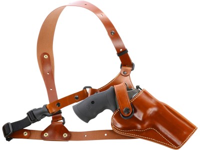 Galco GA194 Great Alaskan  Size Fits Chest Up To 54″ Tan Leather Shoulder/Torso Strap Fits Ruger RedHawk Fits Ruger GP100 Right Hand