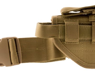 NcStar CVDLHOL2954T Drop Leg  Leg Tan PVC Fabric Leg Fits Full Size Semi-Auto Fits Compact Semi-Auto Right Hand