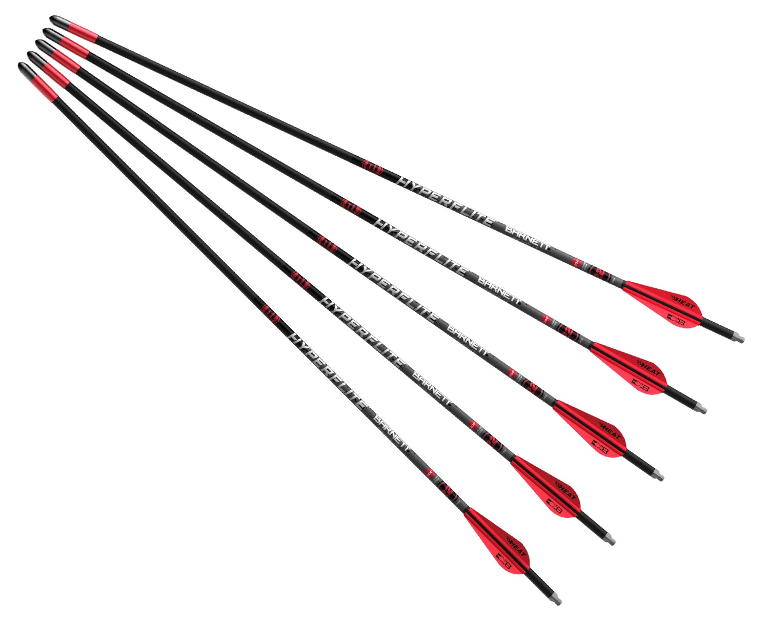 BARNETT BAR20043 HYPERFLITE 22″ ARROWS 5PK RED/WHT