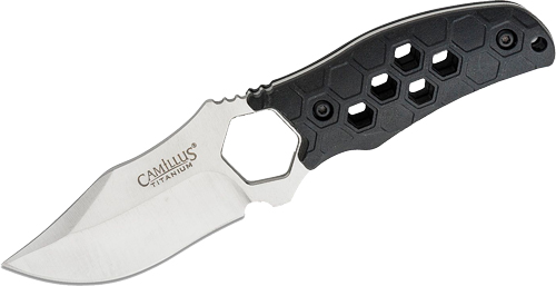 CAMILLUS COMB FIXED BLADE – 3.5″ SS BLADE HONEYCOMB BLACK