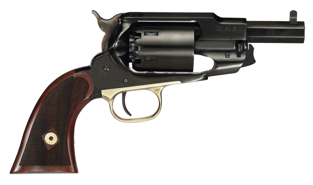 TAYLOR’S & COMPANY 1858 ACE .44 BL/WD 3″ CHECKER