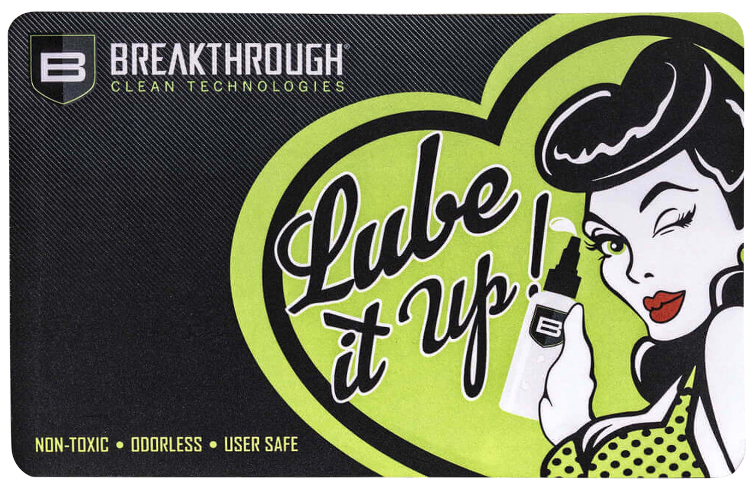 Breakthrough Clean BTRGMP Pistol  Cleaning Mat Neoprene/Polyester 17″ Long Breakthrough Cleaning Products Illustration