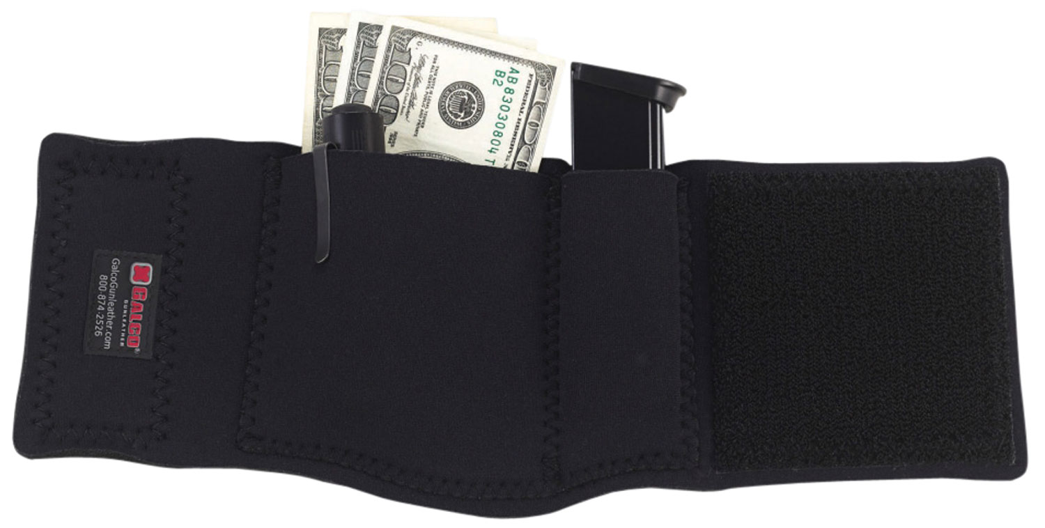 Galco CAS Ankle Safe  Fits Springfield SA-35 13″ Hook & Loop Mount Black Neoprene