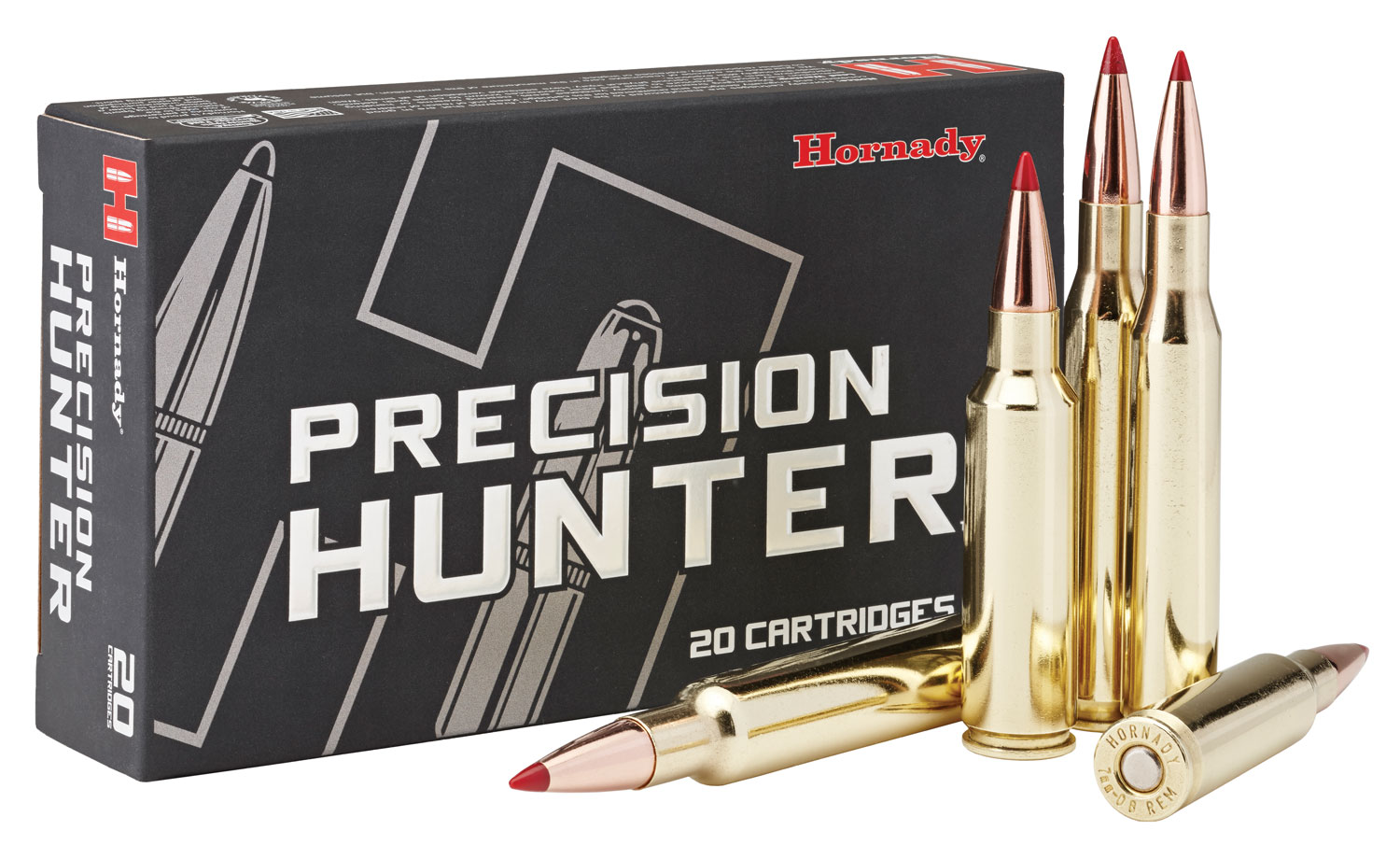 Hornady 85578 Precision Hunter  7mm-08Rem 150gr Extremely Low Drag eXpanding 20 Per Box/10 Case