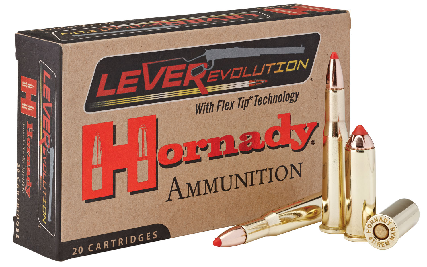 Hornady 8277 LEVERevolution  25-35Win 110gr Flex Tip eXpanding 20 Per Box/10 Case
