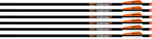 EASTON XBOW BOLT 9MM CARBON – 22″ W/3″ VANES HALF MOON 6-PK