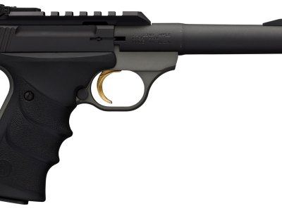 Browning 051530490 Buck Mark Plus Practical 22 LR 10+1 5.50″ Tapered Bull Barrel, Matte Black Optic Ready/Serrated Steel Slide, Matte Gray Aluminum Frame, Black Ultragrip RX Grips