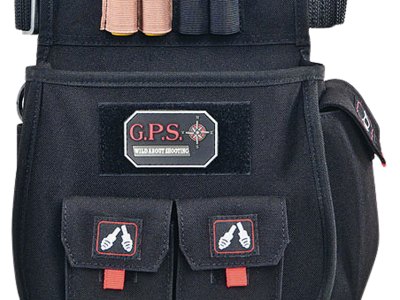 GPS Bags 1094CSP Deluxe Double Shotshell Pouch Black Polyester Waist Mount 30-52″ Belt