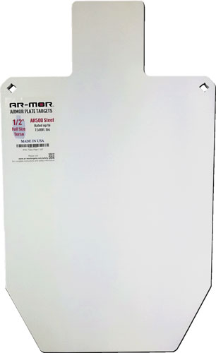 AR-MOR AR500 66% IPSC TORSO – TARGET 3/8″ THICK STEEL