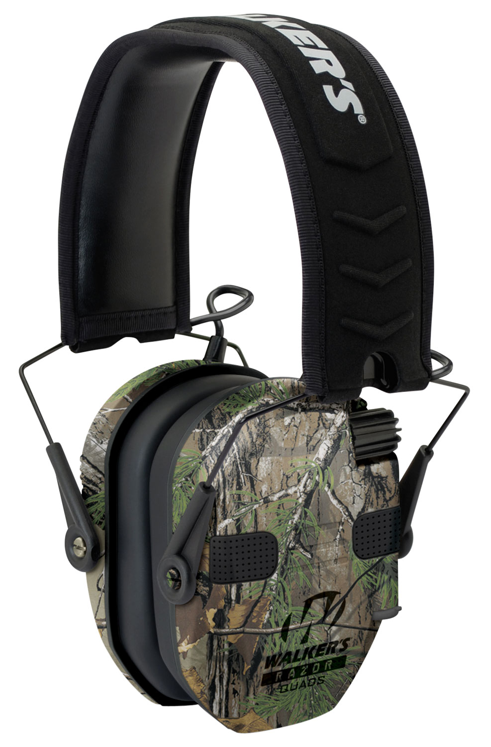 Walker’s GWPRSEQMCMO Razor Slim Electronic Muff 23 dB Over the Head Realtree Xtra/Black Polymer