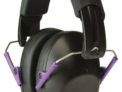 Walker’s GWPFPM1BKPU Pro Low Profile Passive Muff 22 dB Over the Head Black/Purple Accent Polymer