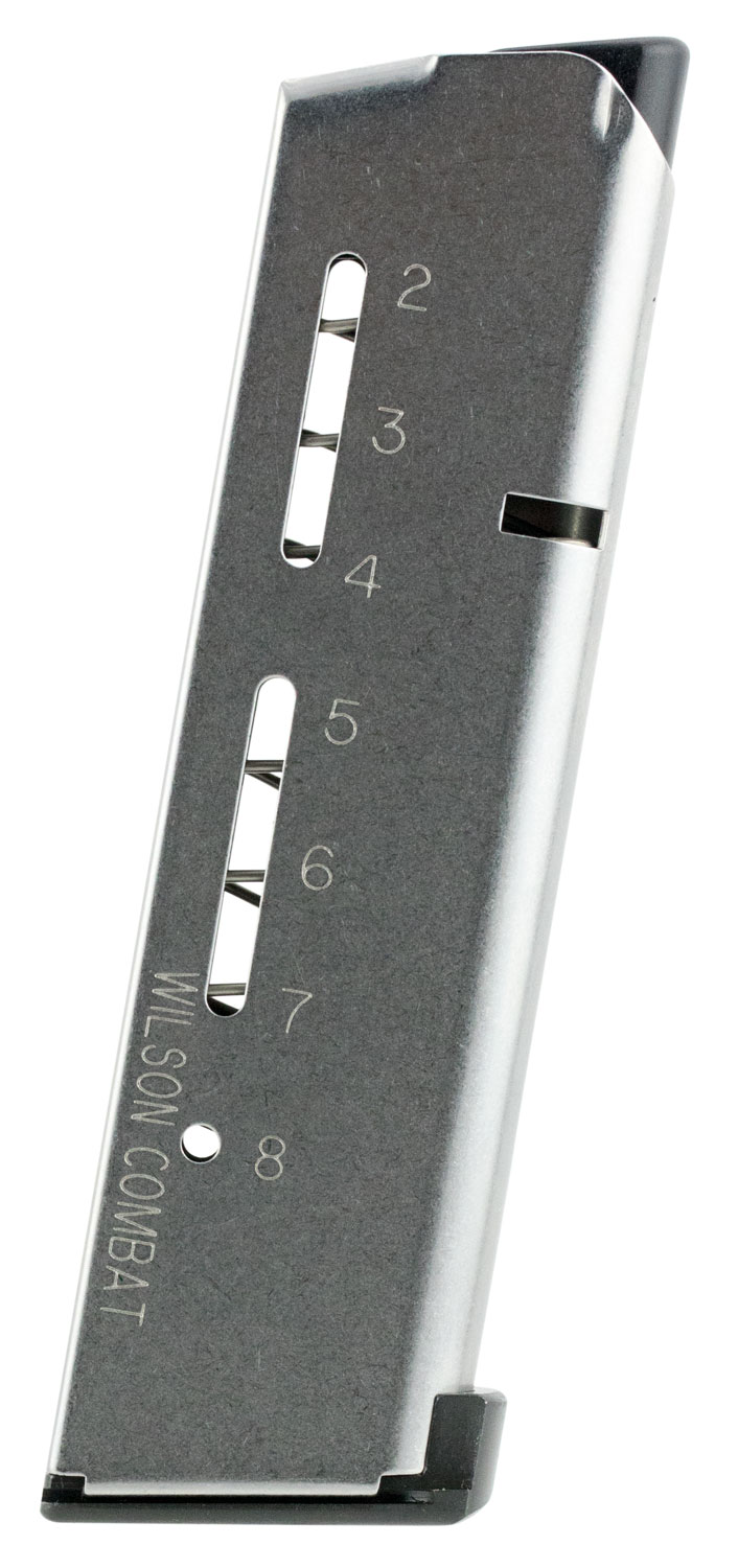 Wilson Combat 500C ETM  8rd Detachable w/ Lo-Profile Steel Floor Plate 45 ACP Fits Wilson Combat 1911 Elite Tactical Stainless Steel