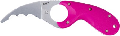 CRKT BEAR CLAW 2.39″ PINK W/ – VEFF SERRATIONS BELT CLIP