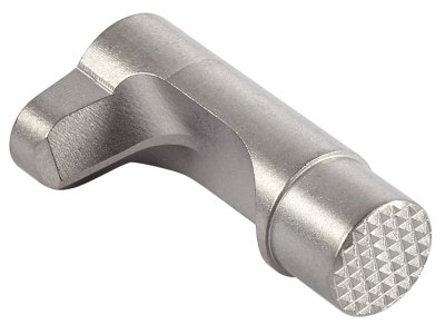 Wilson Combat 31TSBP Bullet Proof Magazine Release Tactical 1911 Silver Steel Handgun