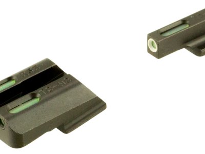 TruGlo TG13RS3A TFX  Black Green Tritium & Fiber Optic White Outline Front Sight Green Tritium & Fiber Optic Rear Sight Ruger American