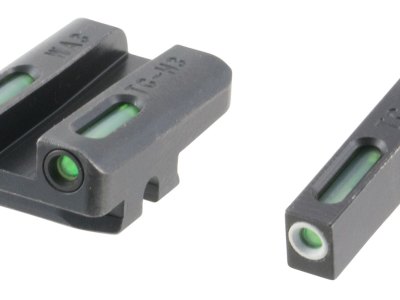 TruGlo TG13WA3A TFX  Black | Green Tritium & Fiber Optic White Outline Front Sight Green Tritium & Fiber Optic Rear Sight