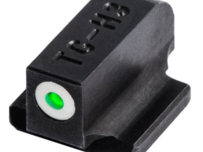 TruGlo TG231R2W Tritium Pro  Black | Green Tritium White Outline Front Sight Green Tritium Rear Sight