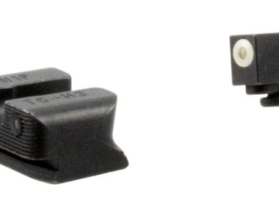 TruGlo TG231W1W Tritium Pro  Black | Green Tritium White Outline Front Sight Green Tritium Rear Sight