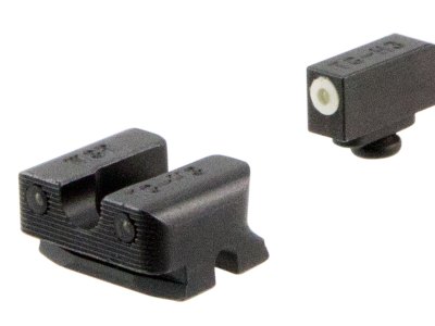 TruGlo TG231W3W Tritium Pro  Black | Green Tritium White Outline Front Sight Green Tritium Rear Sight