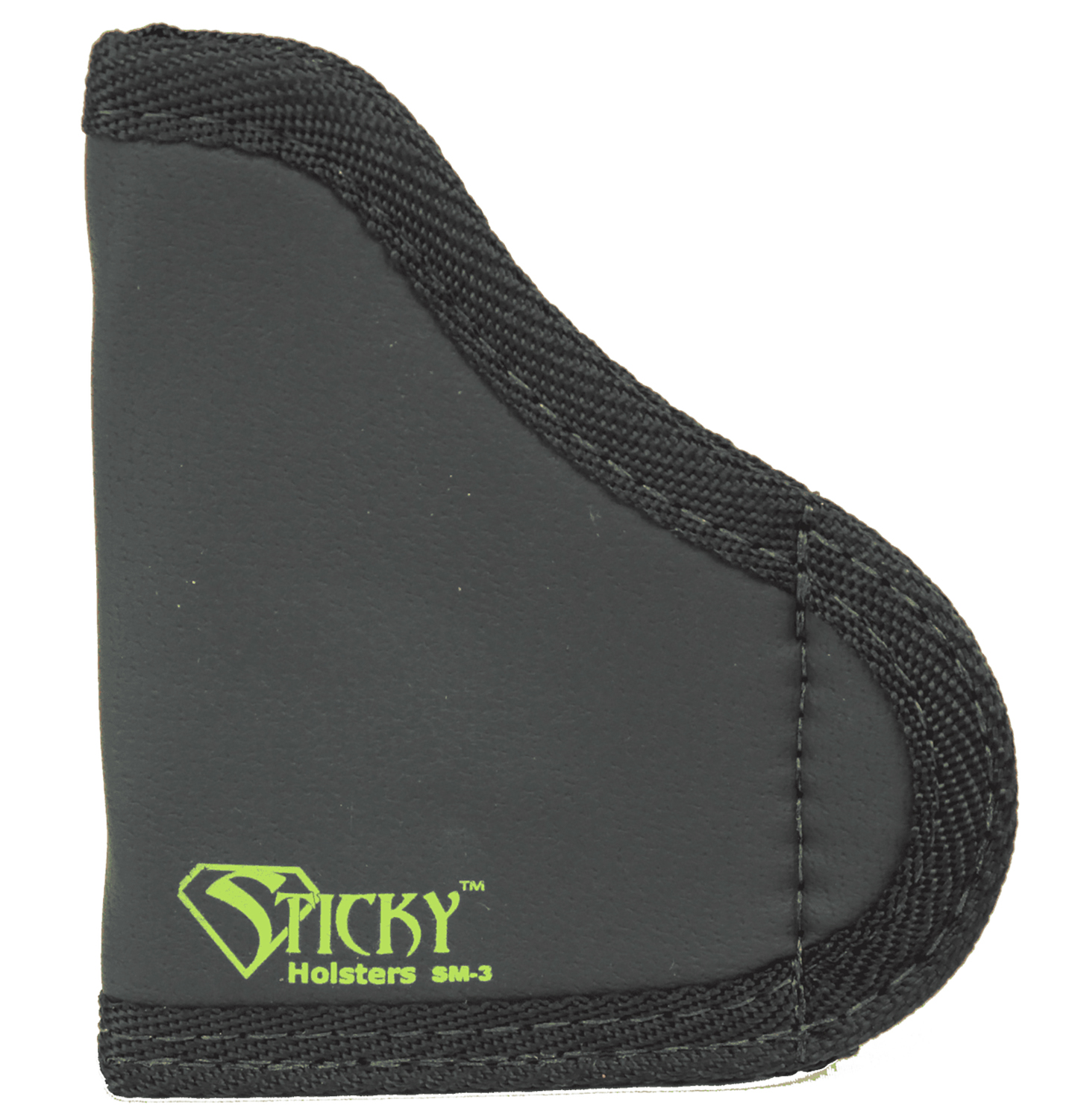 Sticky Holsters SM3 SM-3  IWB Size 3 Black/Green Latex Free Rubber Fits .380 Semi-Auto w/Laser Fits Up To 2.75″ Barrel Ambidextrous