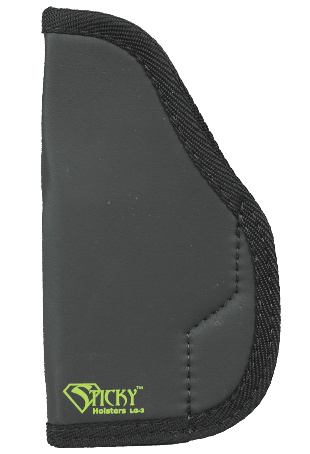 Sticky Holsters LG3 LG-3  Black/Green Latex Free Rubber Fits Glocks up to 4.75″ Ambidextrous