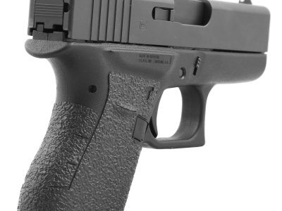 Talon Grips 100R Adhesive Grip  Compatible w/Glock 43, Black Textured Rubber