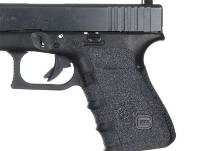 Talon Grips 110G Adhesive Grip  Compatible w/Glock 19/23/25/32/38 Gen4 w/No Backstrap, Black Textured Granulate