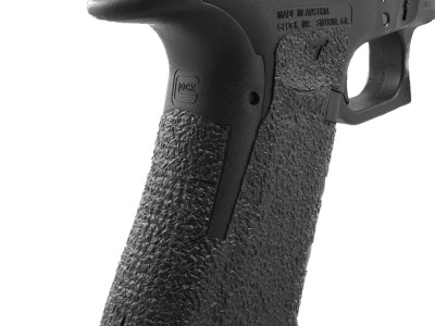 Talon Grips 113R Adhesive Grip  Compatible w/ Glock 17/22/24/31/34/35/37 Gen4 w/No Backstrap, Black Textured Rubber