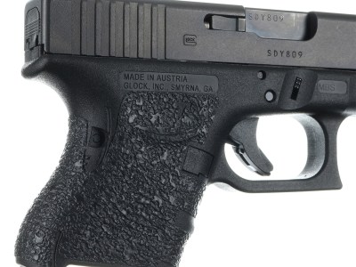 Talon Grips 116R Adhesive Grip  Compatible w/Glock 26/27/28/33/39 Gen4 w/No Backstrap, Black Textured Rubber
