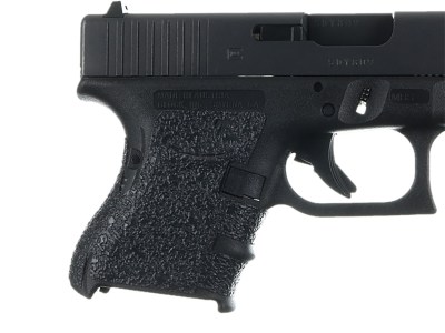 Talon Grips 117R Adhesive Grip  Compatible w/Glock 26/27/28/33/39 Gen4 w/Medium Backstrap, Black Textured Rubber