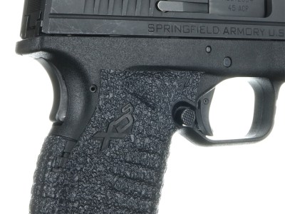 Talon Grips 207R Adhesive Grip  Textured Black Rubber for Springfield XD-S 9,40,45 with Small Backstrap