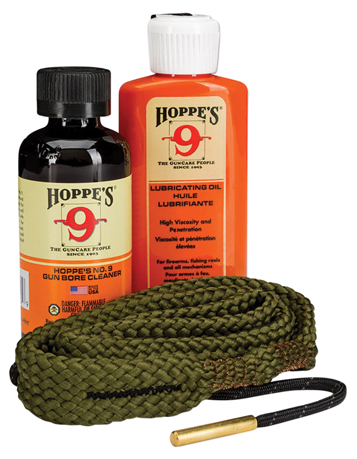 Hoppe’s 110556 1-2-3 Done Cleaning Kit 22 Cal/ 223/ 5.56mm Rifles (Clam Package)