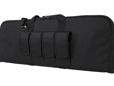 NcStar CVCP2960B36 VISM Carbine Case Black PVC Nylon w/ Lockable Zippers Pockets & Padded Carry Handle
