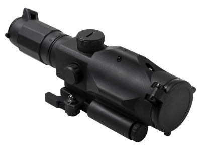 NcStar VSRTP3940GV3 SRT  Gen 3 Black Hardcoat Anodized 3-9x40mm Illuminated P4 Sniper Reticle Green Laser