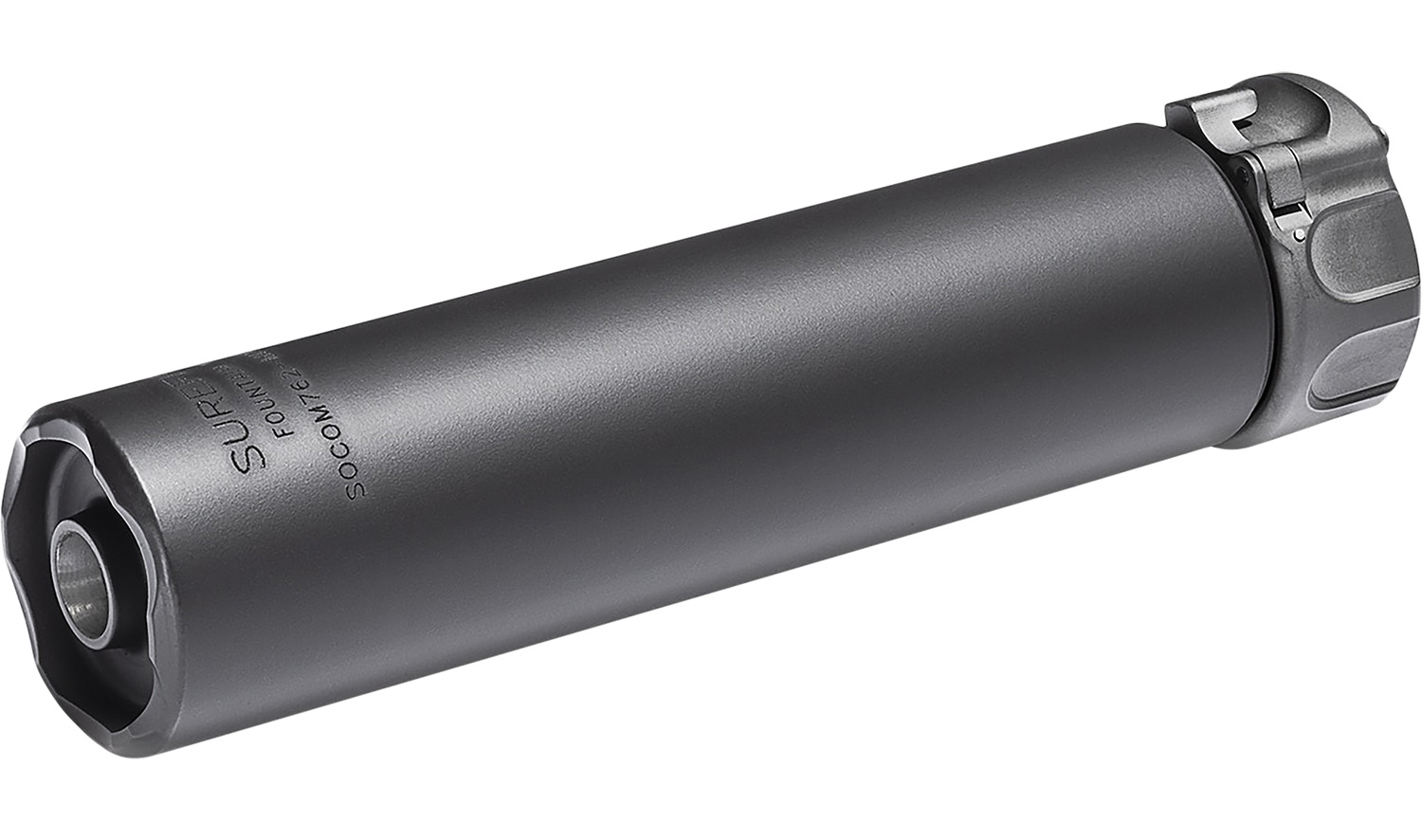 SureFire SOCOM762MINI SOCOM762-MINI2  7.62mm 1.50″ Diameter Black Aluminum/Stainless Steel
