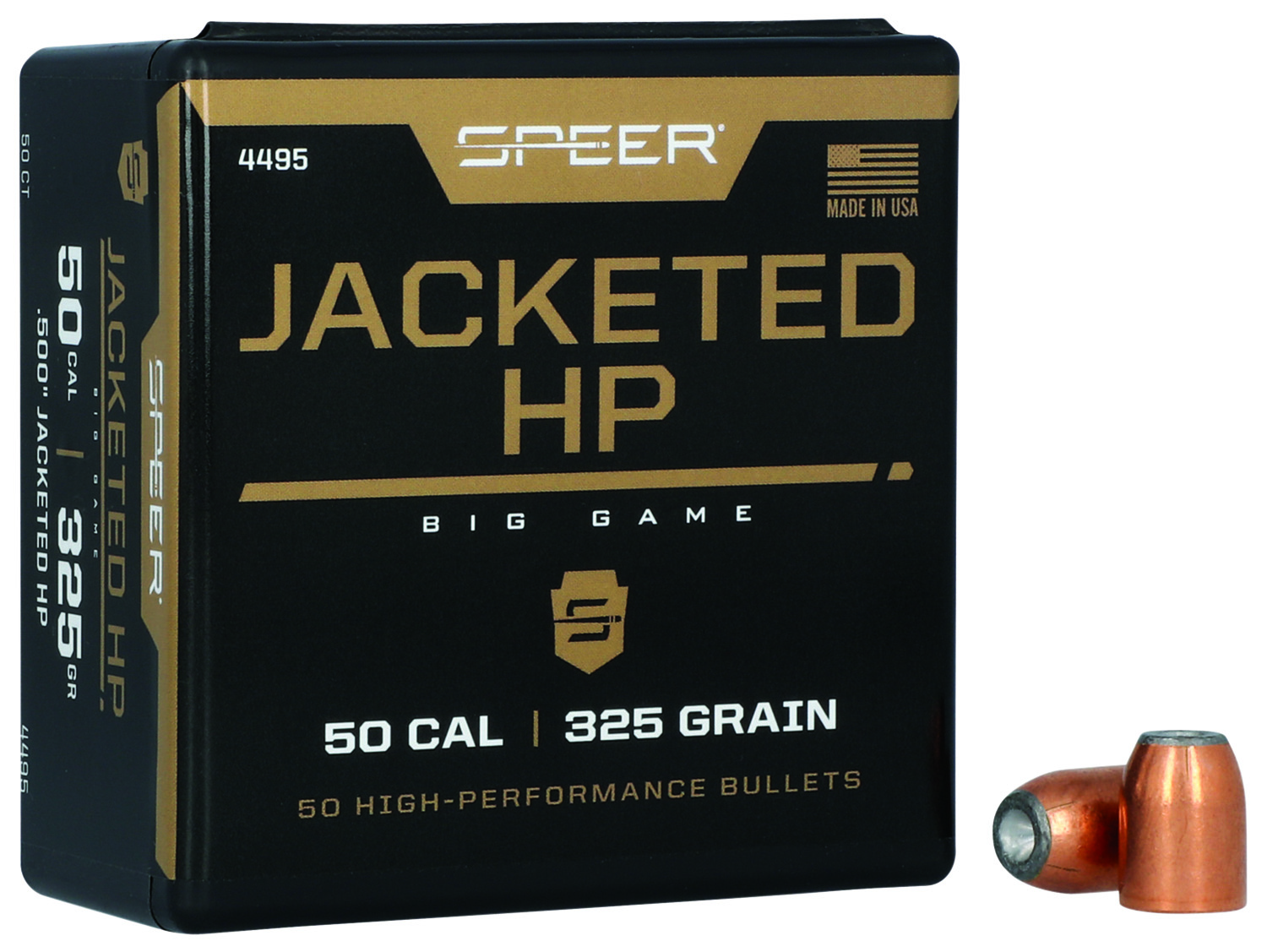 Speer 4495 Handgun  50Cal 325gr Jacketed Hollow Point 50 Per Box/5 Case