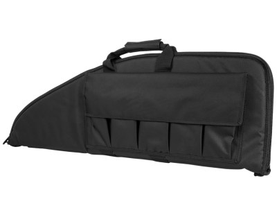NcStar CV290736 VISM Rifle Case w/ Double Zippers ID Holder Foam Padding & Black Finish