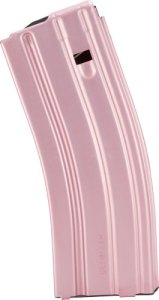 CPD MAGAZINE AR15 5.56X45 30RD – PINK FINISH ALUMINUM