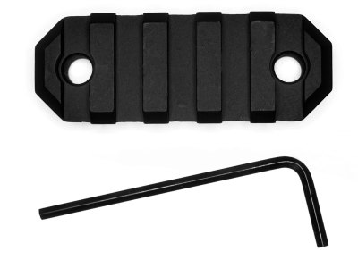 GrovTec US Inc GTSW227 2.2 Inch 5 Slot Keymod  Black Anodized