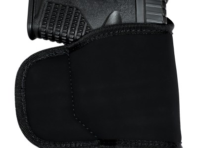 GrovTec US Inc GTHL15098BLK Multi-Fit  OWB Size 98 Black Suede Belt Loop Fits Small/Med Semi-Auto Right Hand