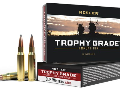 Nosler 60101 Trophy Grade Long-Range 308Win 168gr Nosler Spitzer AccuBond Long Range 20 Per Box/10 Case