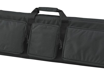 US PeaceKeeper P30049 3-Gun Case Water Resistant Black 600D Polyester w/ 3 Padded Pockets Zippered Handgun Case Webbing System & Thick Padding