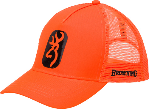 BROWNING CAP CENTERFIRE BLAZE – ORANGE W/BUCKMARK PATCH ADJ
