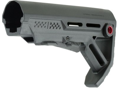 Strike STRIKEESMOD MOD1 Mil-Spec Red Accent Black Synthetic for AR-15, M16