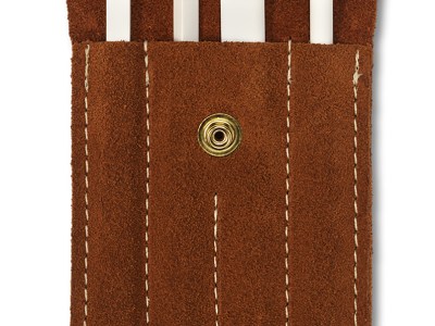 Spyderco 400F File Set  Ceramic Sharpener Fine White/Includes Leather Case